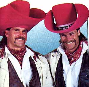 Nothing says "Down home country boys" quite like novelty foam hats